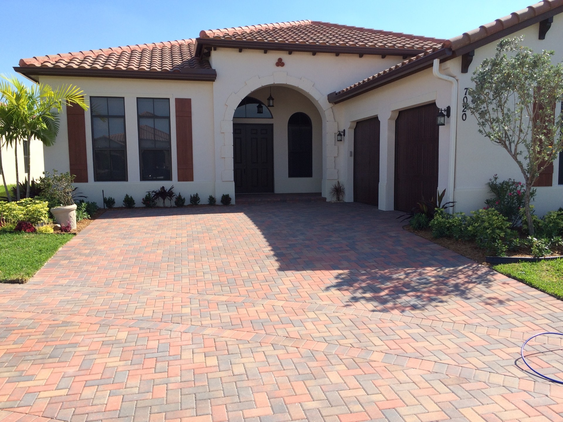 Before: Paver cleaning and sealing in Boynton Beach, Florida