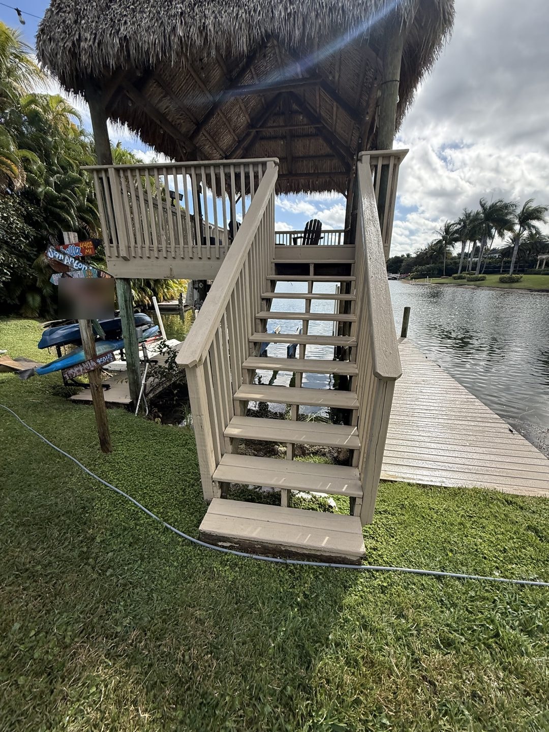 Dock and tiki hut cleaning, Wellington, FL