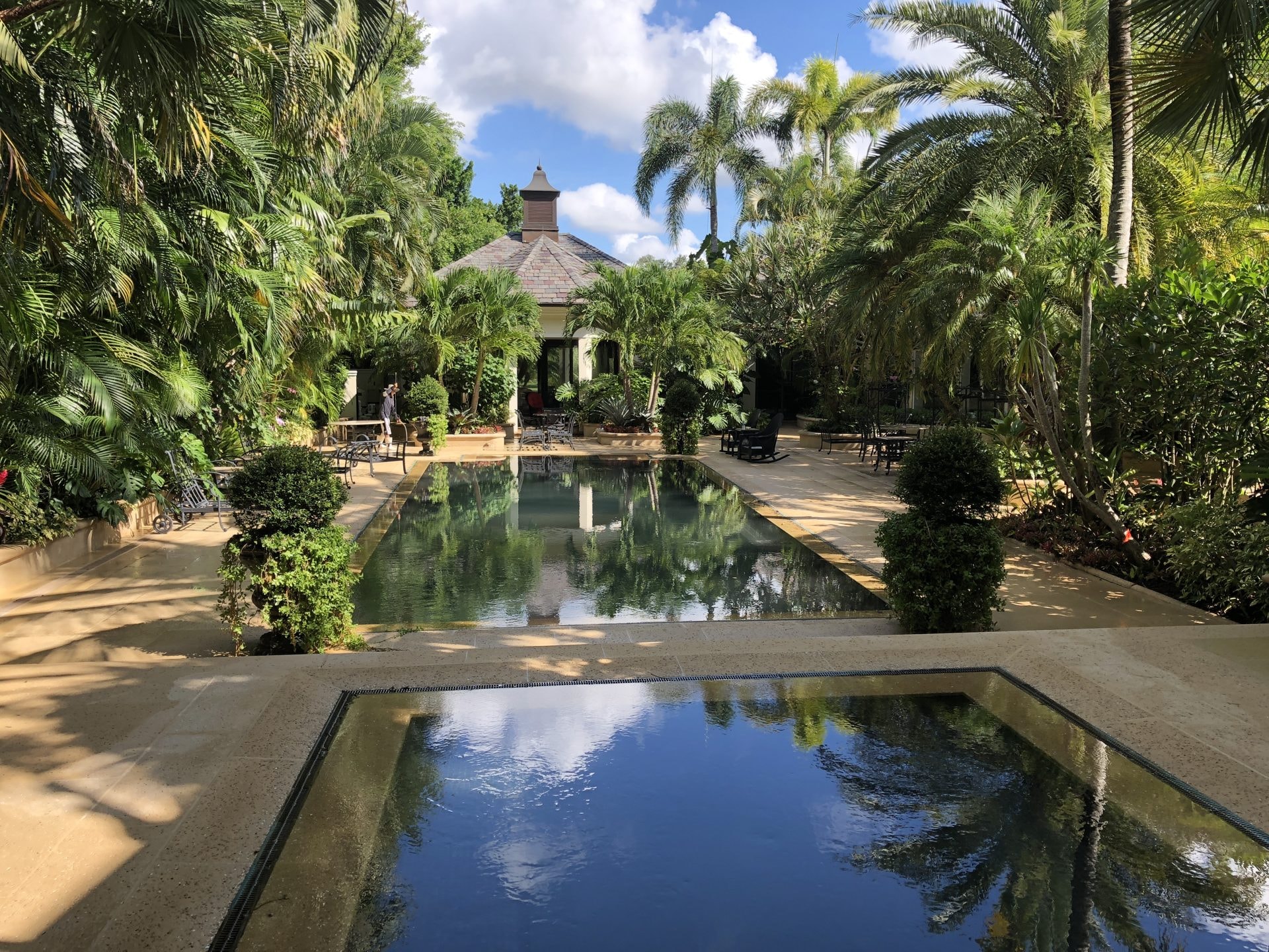 Estate reflecting pool deck after cleaning, Wellington, FL